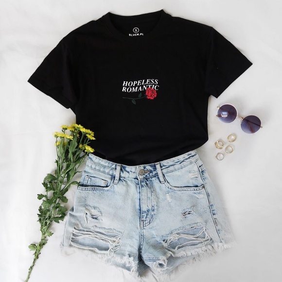 Blvck.Pl Hopeless Romantic Rose T-shirt (NWT) - Picture 6 of 8